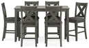 Caitbrook Counter Height Dining Table and Bar Stools (Set of 7) - Ace Furniture and Decor