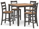 Gesthaven Counter Height Dining Table and 4 Barstools (Set of 5) - Ace Furniture and Decor