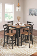 Gesthaven Counter Height Dining Table and 4 Barstools (Set of 5) - Ace Furniture and Decor