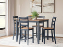 Gesthaven Counter Height Dining Table and 4 Barstools (Set of 5) - Ace Furniture and Decor