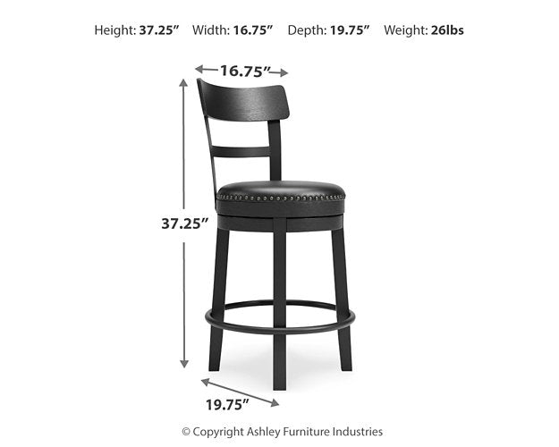 Valebeck Counter Height Bar Stool - Ace Furniture and Decor