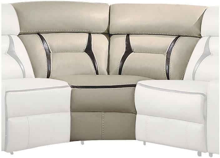 Homelegance Furniture Amite 7pc Sectional Sofa in Beige