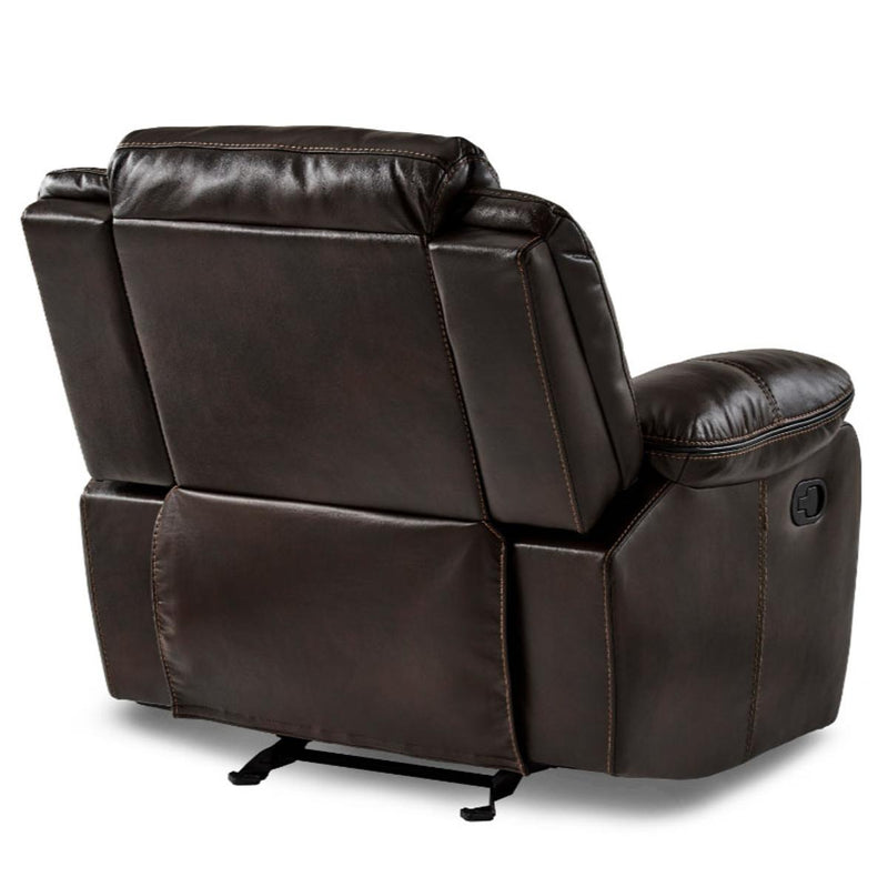 Homelegance Furniture Bastrop Glider Reclining Chair in Brown 8230BRW-1