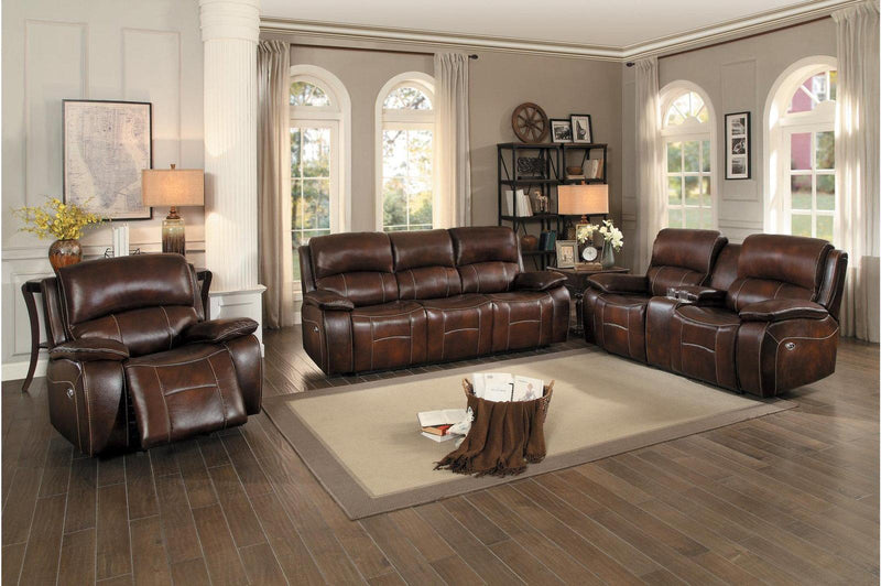 Mahala Power Double Reclining Loveseat in Brown 8200BRW-2PW - Ace Furniture and Decor