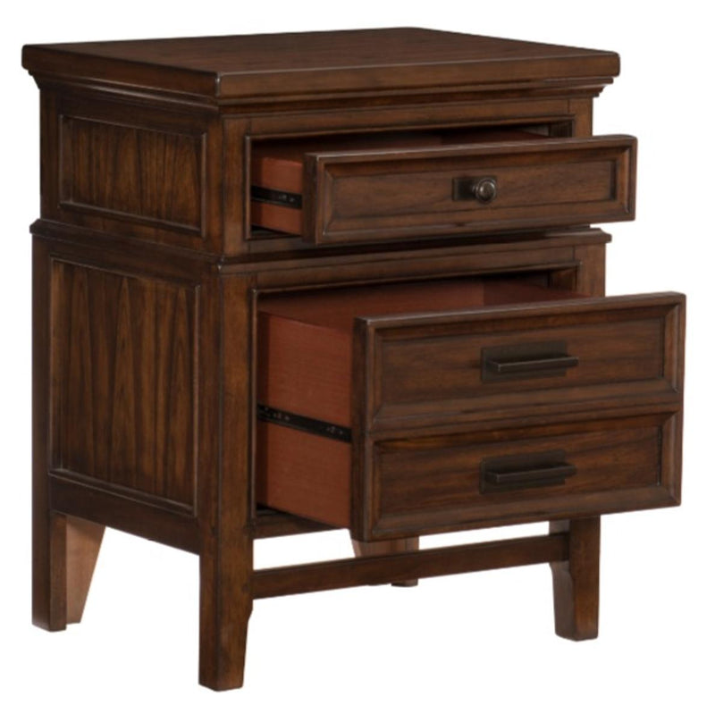 Homelegance Frazier Nightstand in Dark Cherry 1649-4