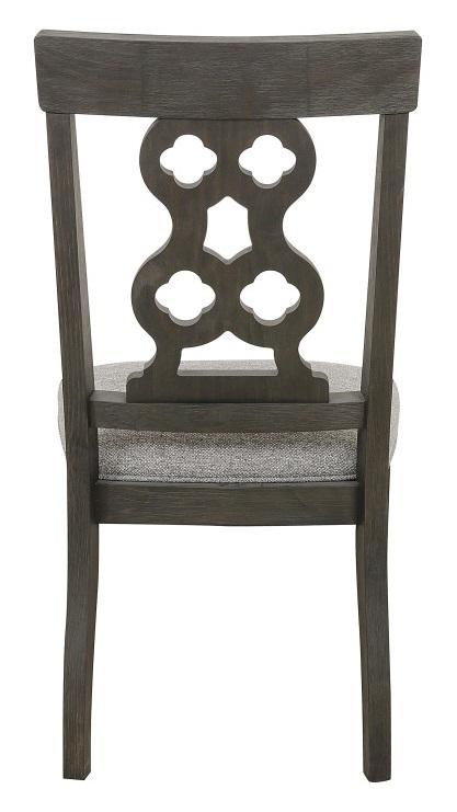 Homelegance Arasina Side Chair in Dark Pewter (Set of 2)