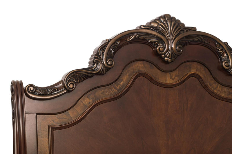 Homelegance Deryn Park Queen Sleigh Bed in Cherry 2243SL-1