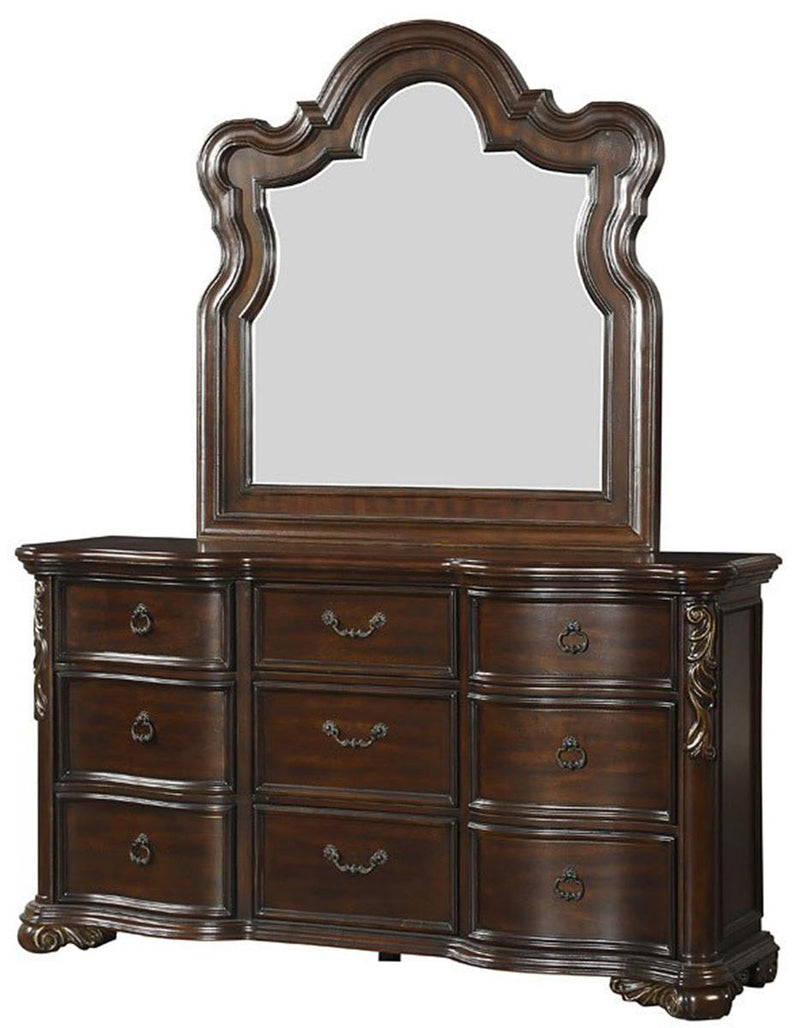 Royal Highlands Mirror in Rich Cherry 1603-6 - Ace Furniture and Decor