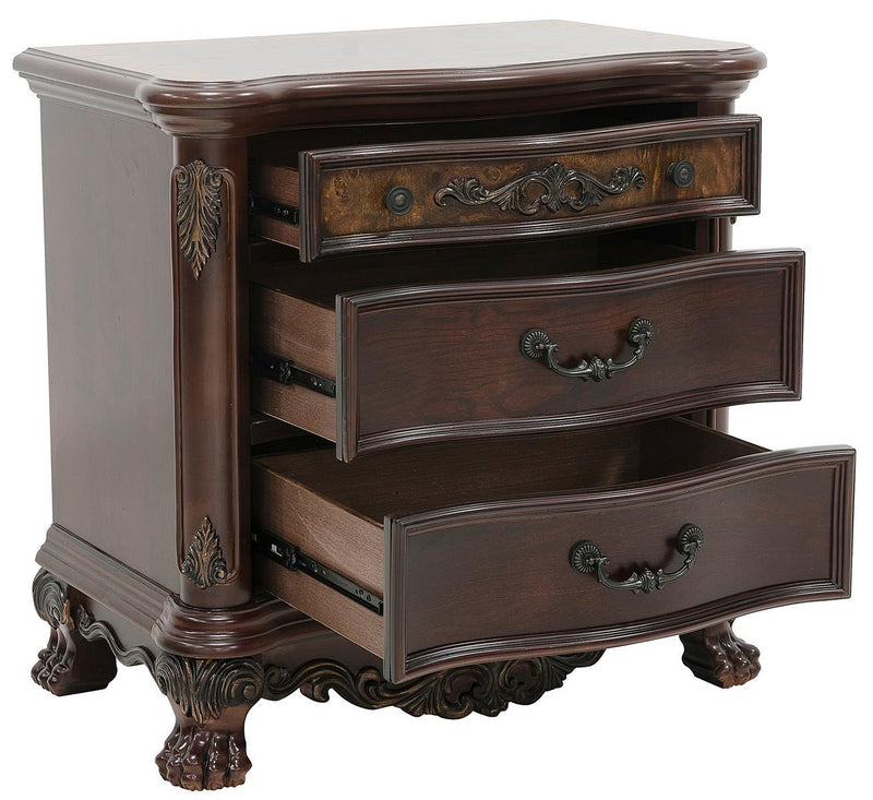 Deryn Park 3 Drawer Nightstand  in Cherry 2243-4