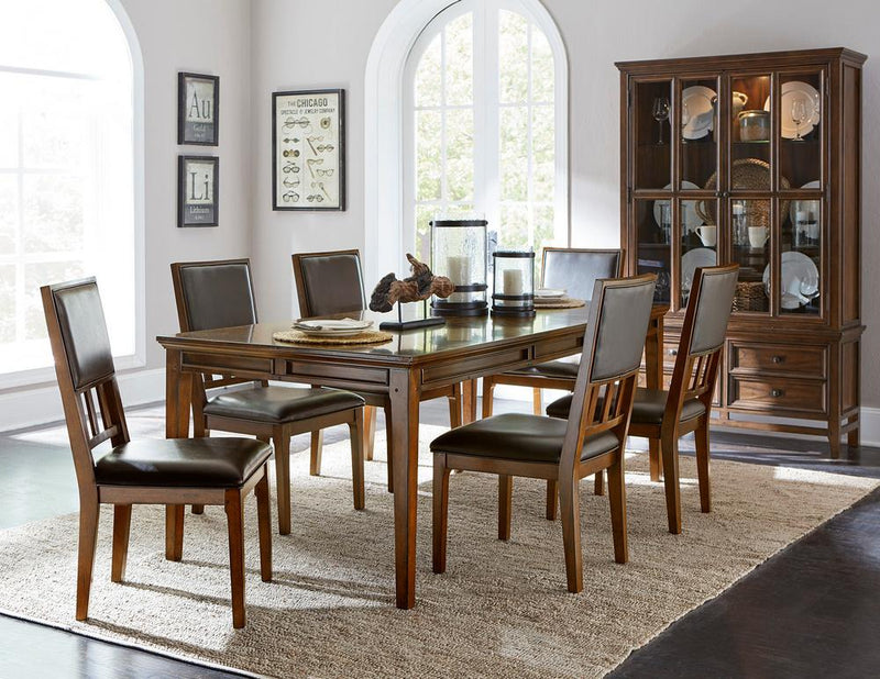 Frazier Park Dining Table in Dark Cherry 1649-82