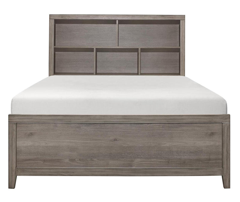 Homelegance Woodrow Full Platform Bed in Gray 2042NBF-1*