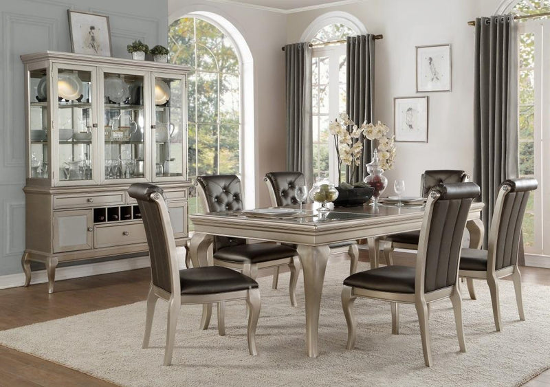 Crawford Side Chair in Silver (Set of 2) - Ace Furniture and Decor