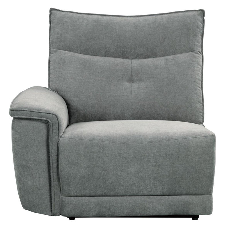 Tesoro Power Left Side Reclining Chair in Dark Gray 9509DG-LRPWH