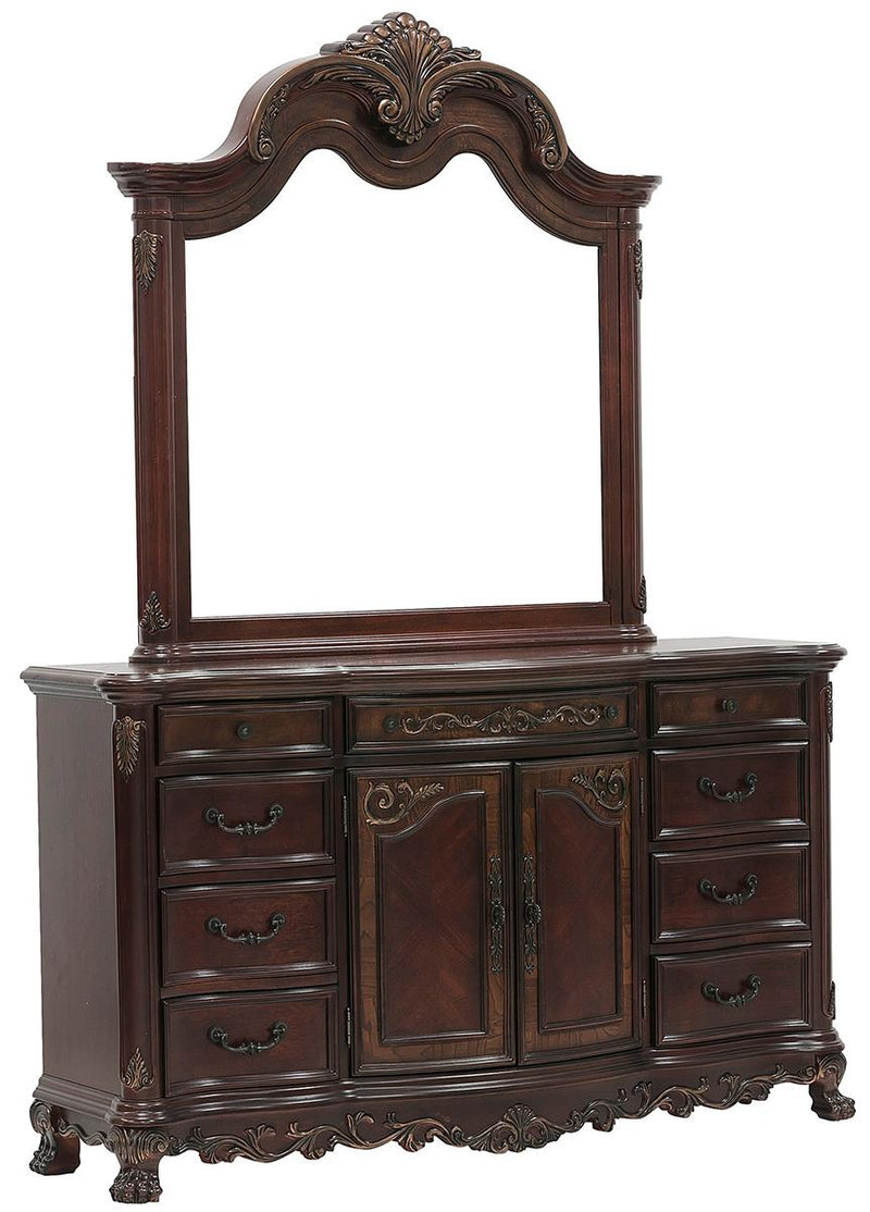 Deryn Park Mirror in Cherry 2243-6 - Ace Furniture and Decor