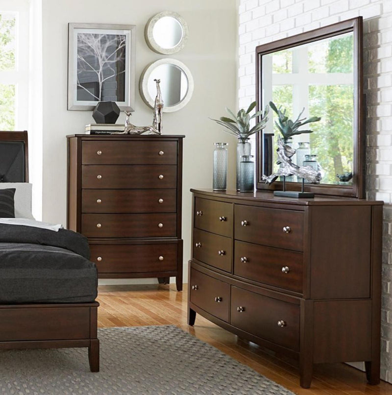 Cotterill Mirror in Cherry 1730-6 - Ace Furniture and Decor