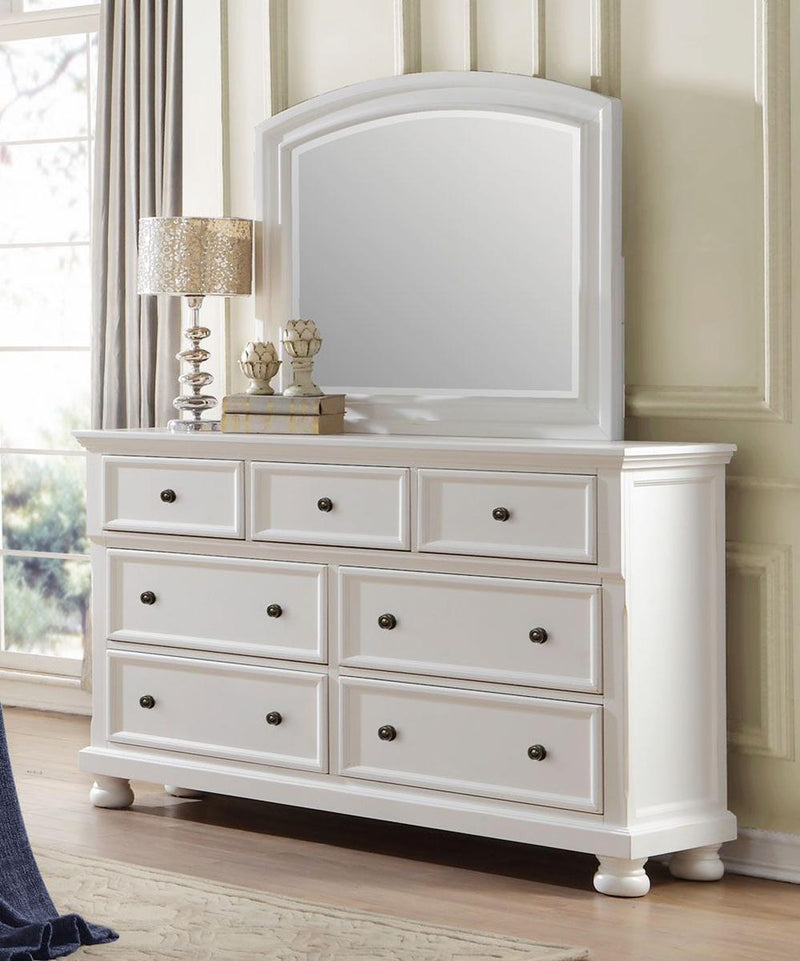 Laurelin Mirror in White 1714W-6 - Ace Furniture and Decor