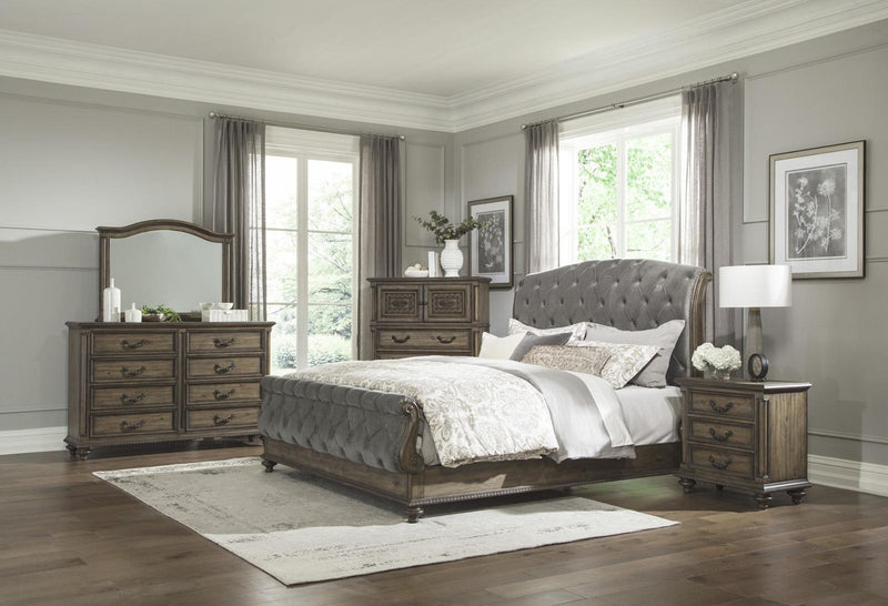 Rachelle 4 Drawer Chest in Weathered Pecan 1693-9 - Ace Furniture and Decor