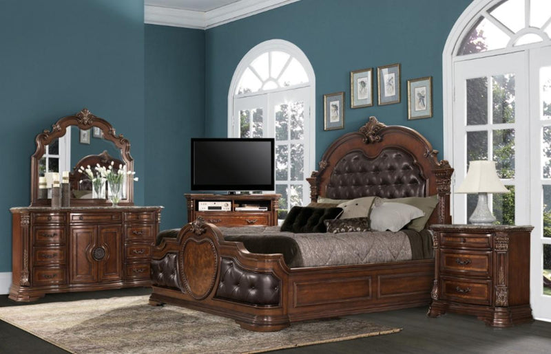Antoinetta Dresser in Warm Cherry 1919-5 - Ace Furniture and Decor