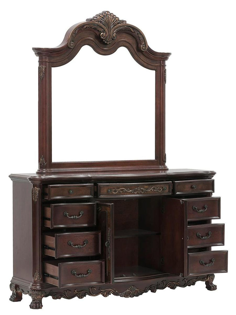 Deryn Park Mirror in Cherry 2243-6 - Ace Furniture and Decor