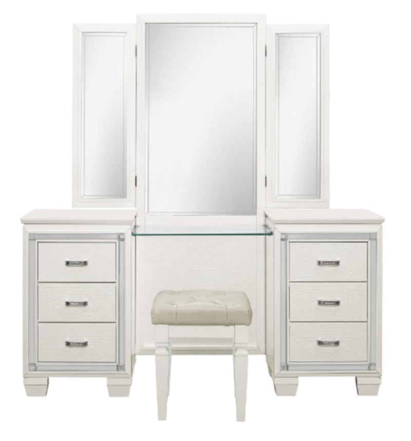 Homelegance Allura Vanity Dresser with Mirror in White 1916W-15* image