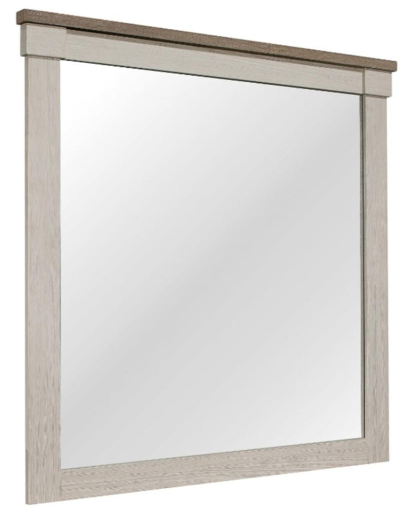 Homelegance Arcadia Mirror in White & Weathered Gray 1677-6