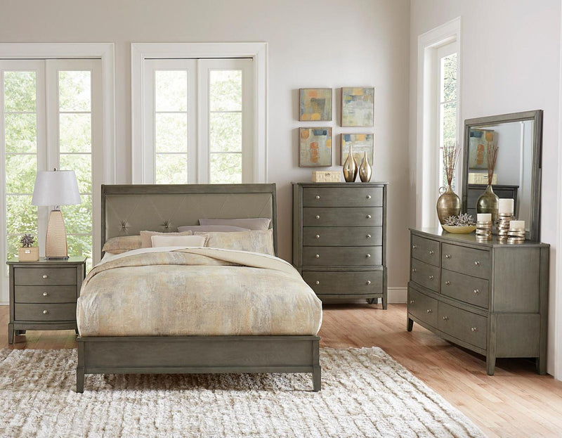 Cotterill 5 Drawer Chest in Gray 1730GY-9 - Ace Furniture and Decor