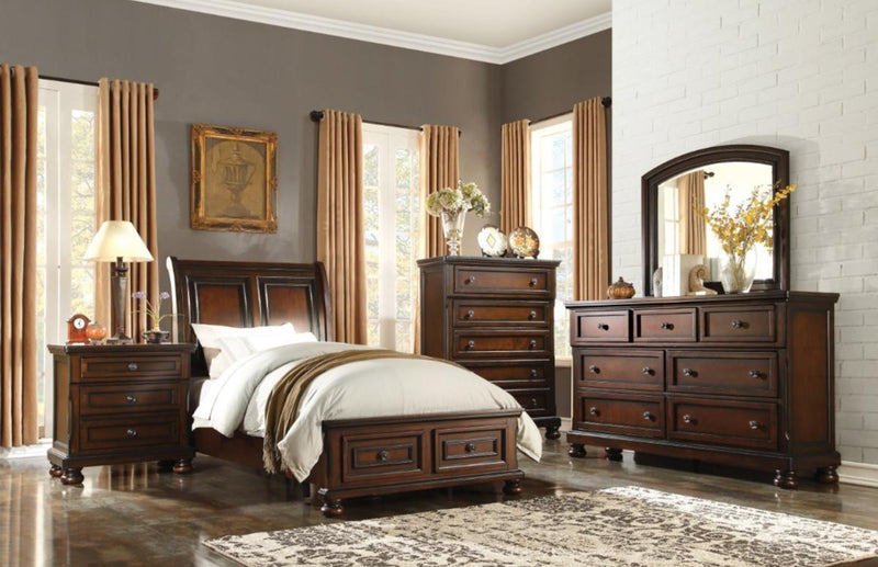 Cumberland Mirror in Brown Cherry 2159-6 - Ace Furniture and Decor