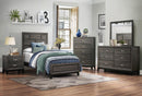Davi Full Panel Bed in Gray 1645F-1*