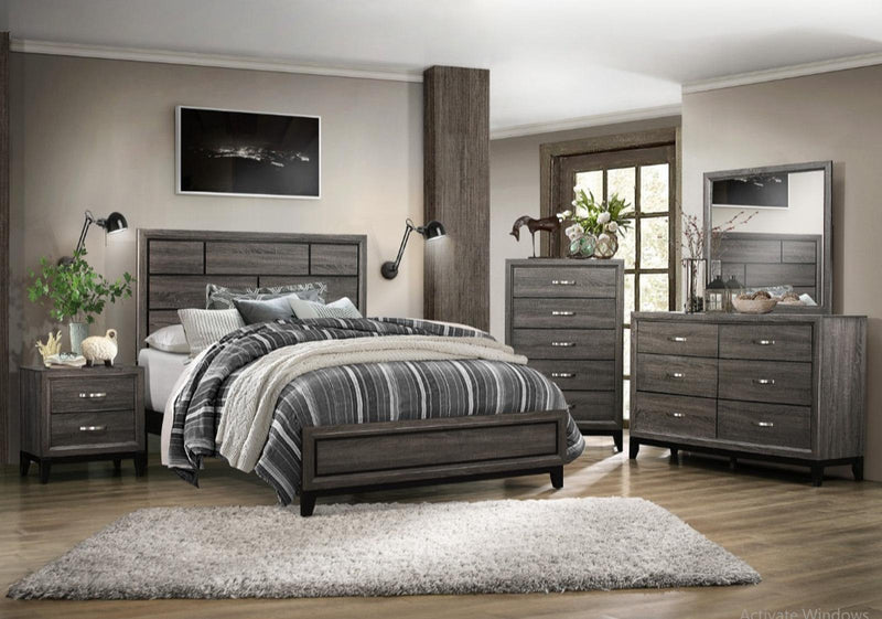 Davi Nightstand in Gray 1645-4 - Ace Furniture and Decor