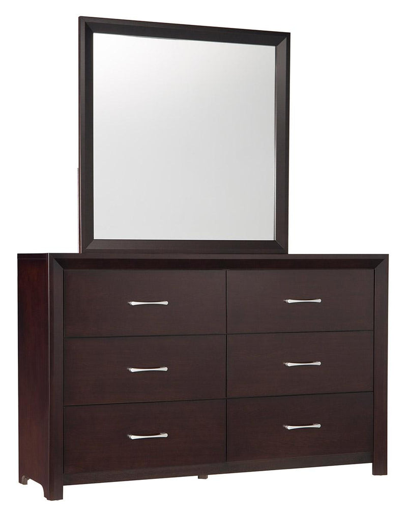 Edina Mirror in Espresso-Hinted Cherry 2145-6 - Ace Furniture and Decor