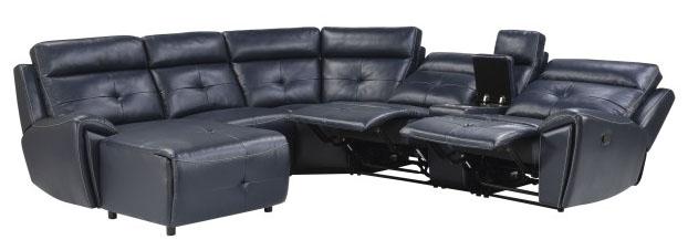 Avenue Left Side Chaise in Navy 9469NVB-LC - Ace Furniture and Decor