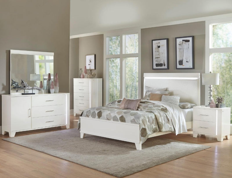 Kerren Nightstand in White 1678W-4 - Ace Furniture and Decor