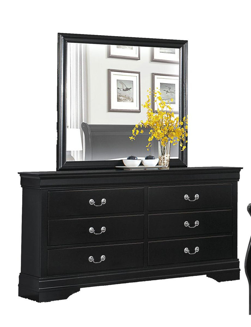 Mayville Mirror in Black 2147BK-6 - Ace Furniture and Decor