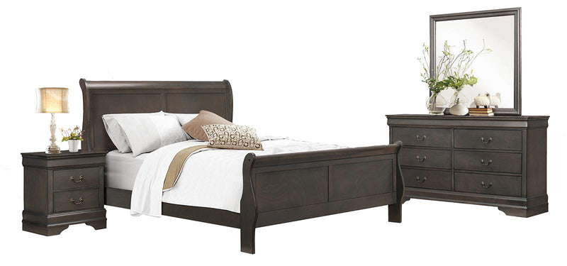 Mayville 2 Drawer Nightstand in Gray 2147SG-4 - Ace Furniture and Decor