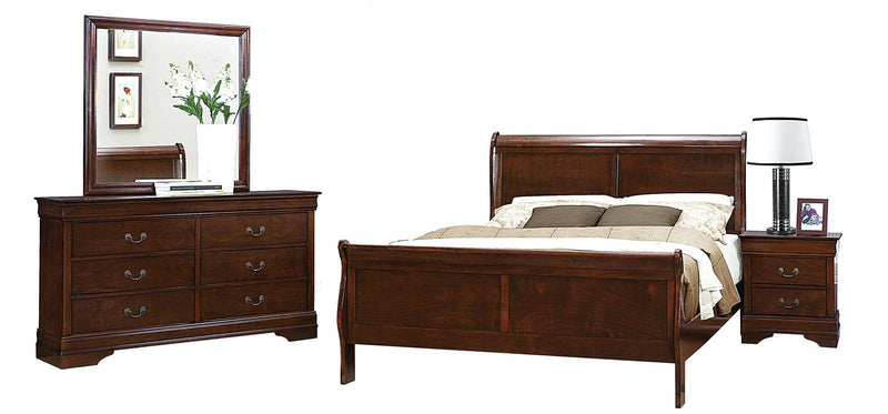 Mayville Mirror in Brown Cherry 2147-6 - Ace Furniture and Decor