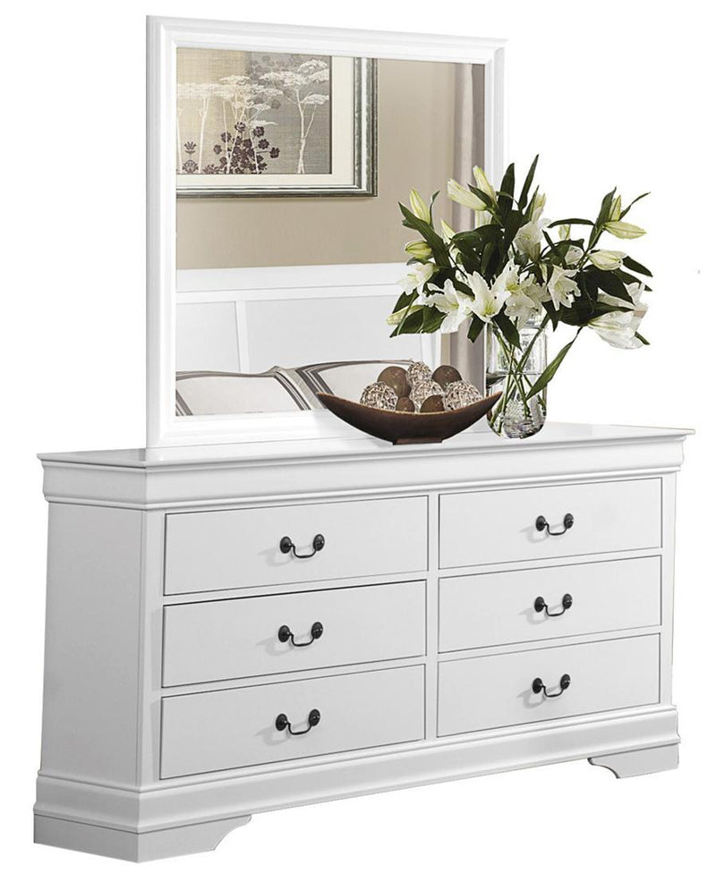 Mayville Mirror in White 2147W-6 - Ace Furniture and Decor