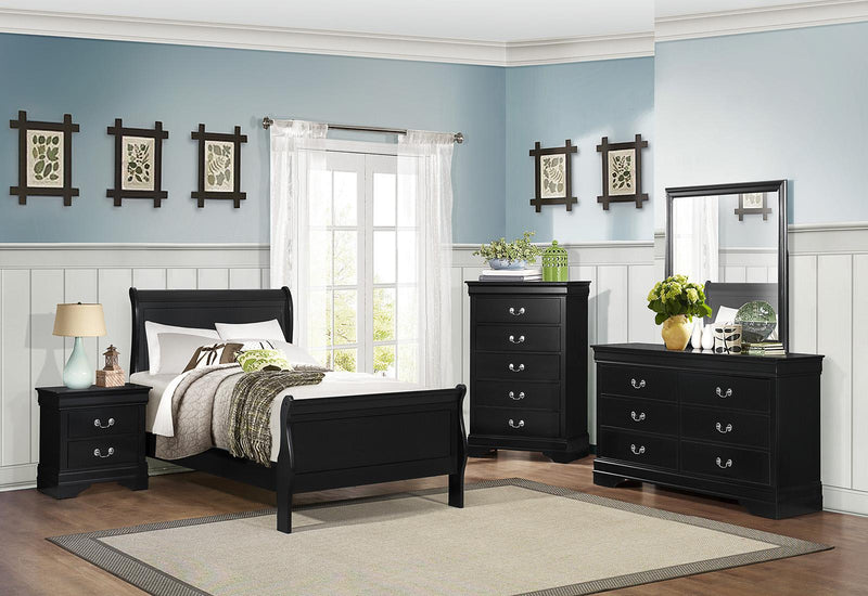 Mayville Mirror in Black 2147BK-6 - Ace Furniture and Decor