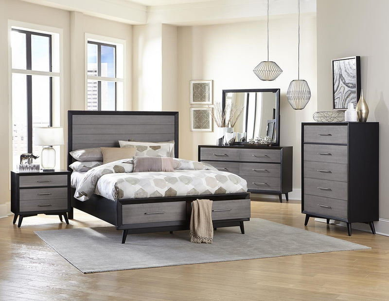 Raku 5 Drawer Chest in Gray 1711-9 - Ace Furniture and Decor