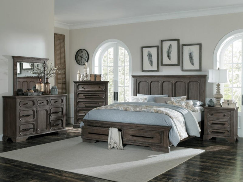 Taulon Dresser in Dark Oak 5438-5 - Ace Furniture and Decor