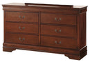 Mayville 6 Drawer Dresser in Brown Cherry 2147-5