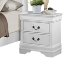 Mayville 2 Drawer Nightstand in White 2147W-4