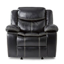 Bastrop Glider Reclining Chair in Black 8230BLK-1 - Ace Furniture and Decor