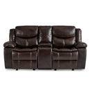 Bastrop Double Glider Reclining Loveseat in Brown 8230BRW-2