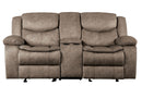 Bastrop Double Glider Reclining Loveseat in Brown 8230FBR-2