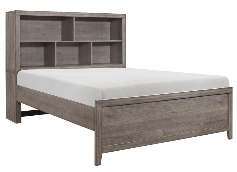 Woodrow Queen Platform Bed in Gray 2042NB-1*
