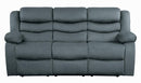 Discus Double Reclining Sofa in Gray 9526GY-3