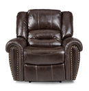 Center Hill Glider Reclining Chair in Dark Brown 9668BRW-1