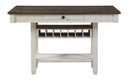 Granby Counter Height Dining Table in White & Brown 5627NW-36*