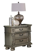 Catalonia Nightstand in Platinum Gold 1824PG-4