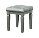 Allura Vanity Stool in Silver 1916-14